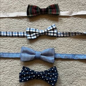 Set of Four Patterned Bow Ties